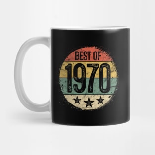 Circular Retro Best of 1970 50th Birthday Gift 50 Year Old Mug